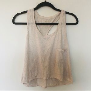 Lululemon cropped tank oatmeal